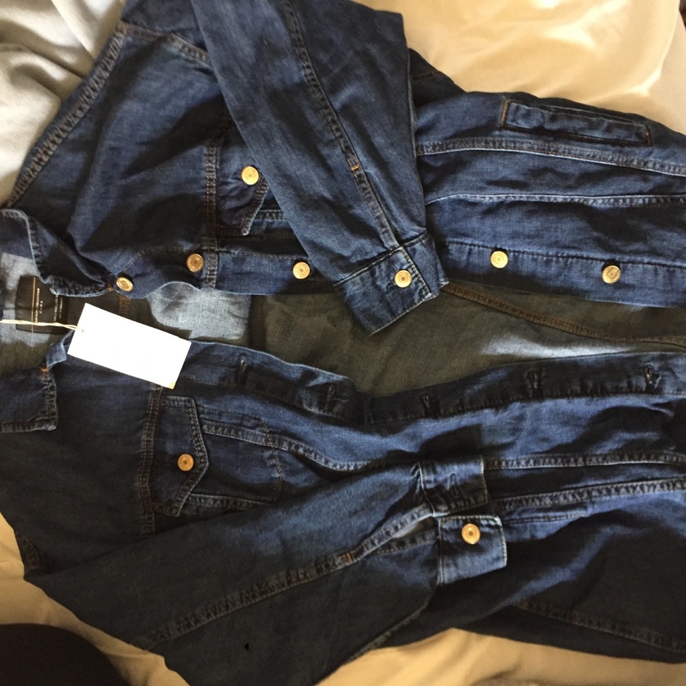 💕SOLD💕Zara Over Sized Jean Jacket NEW! - Picture 4 of 4
